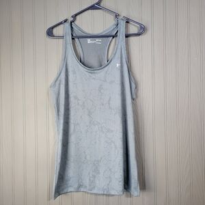 Under Armour Racerback Tank Top Loose Fit Sleeveles HeatGear Gray Women's Medium